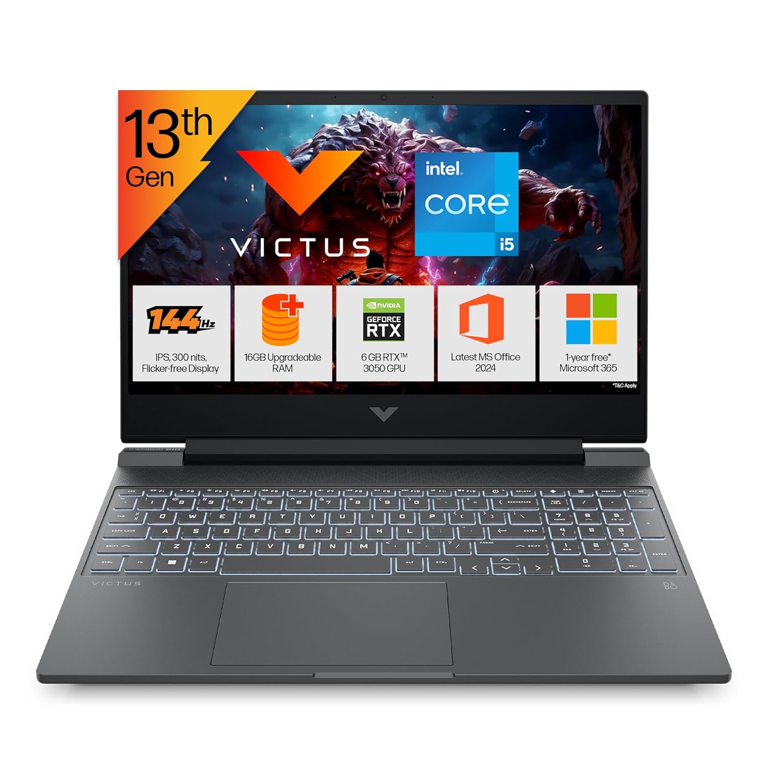 HP Victus 15 Gaming Laptop - Core i5-13420H, RTX 3050 image 2