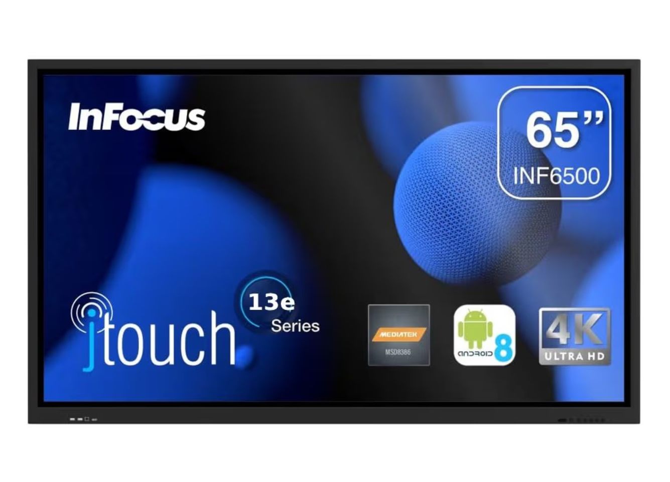 InFocus JTouch Series 13E 75" Interactive Display (Model: 7513E) - 4K UHD, Android 14, Google EDLA Certified image 2